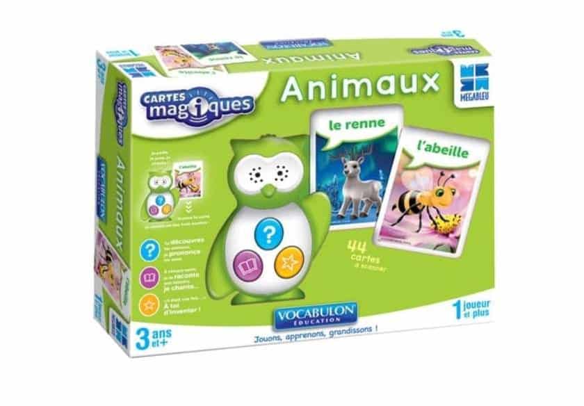 Jeu cartes magiques animaux avec scanner de Megableu en soldes