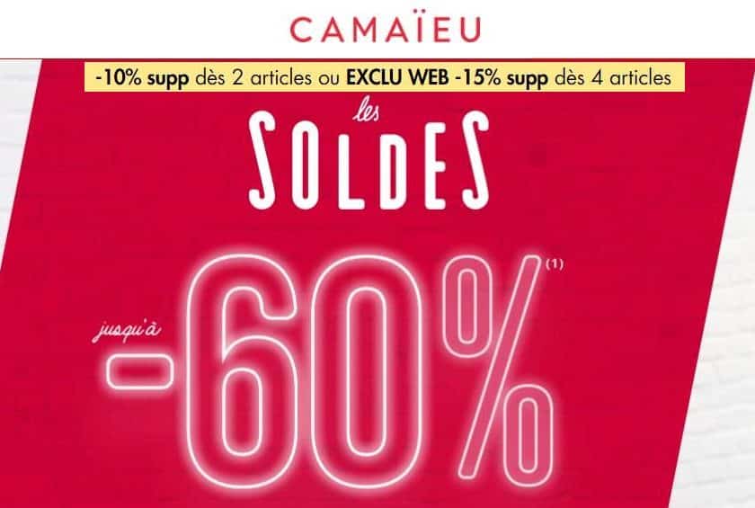 Lancement des Soldes Camaïeu