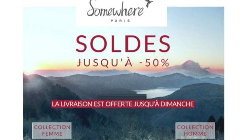 Lancement des soldes Somewhere