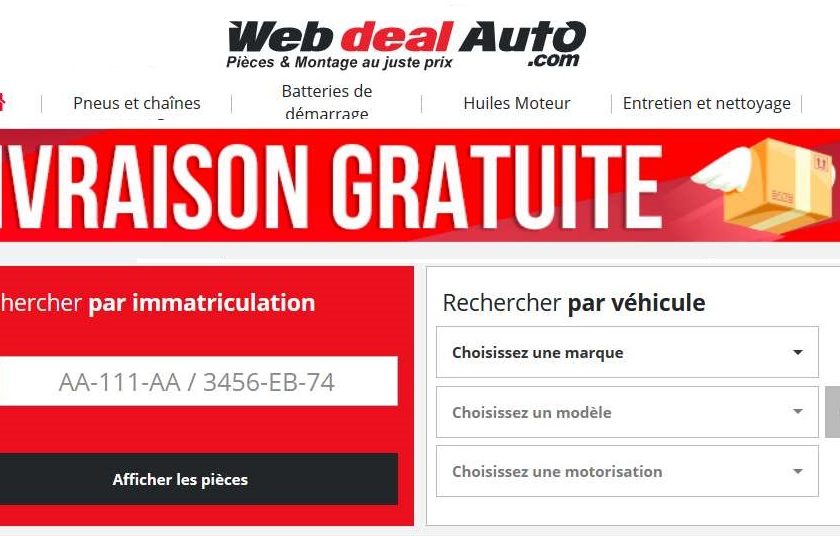 Livraison gratuite sur WebdealAuto