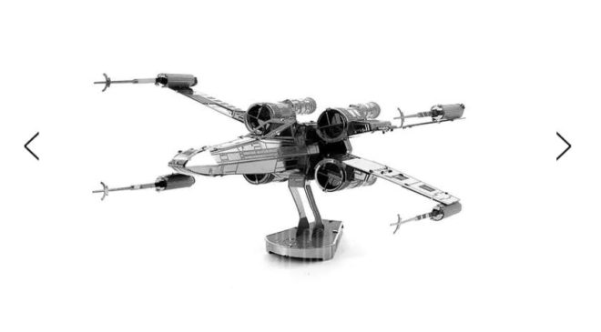 Moins de 2€ le vaisseau X-wing de Starwars en métal à construire