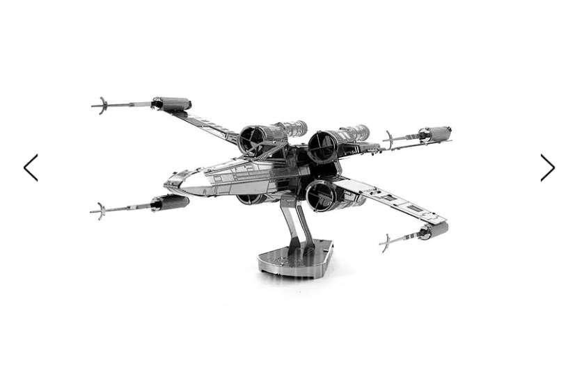 Moins de 2€ le vaisseau X-wing de Starwars en métal à construire