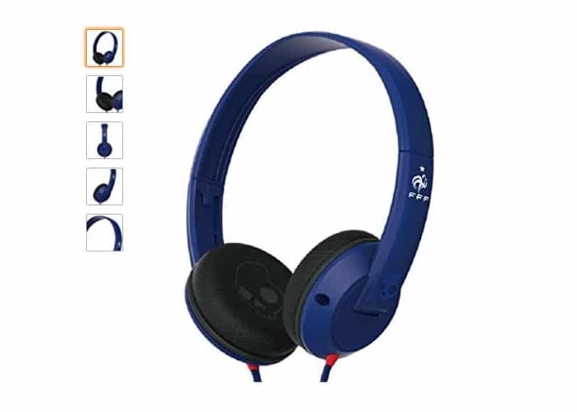 Soldes Amazon 2018 11,76€ le casque audio avec micro Skullcandy Équipe de France