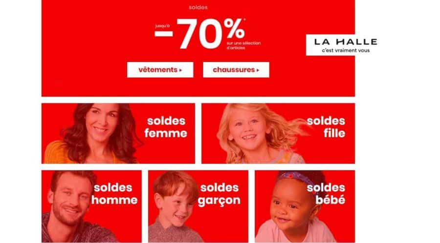 Soldes La Halle hiver ! Articles démarqués jusqu’à -70% (en ligne)