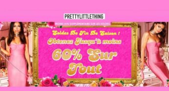Soldes PrettyLittleThing : 60% sur tout + 20% supplémentaire jusqu’à lundi soir