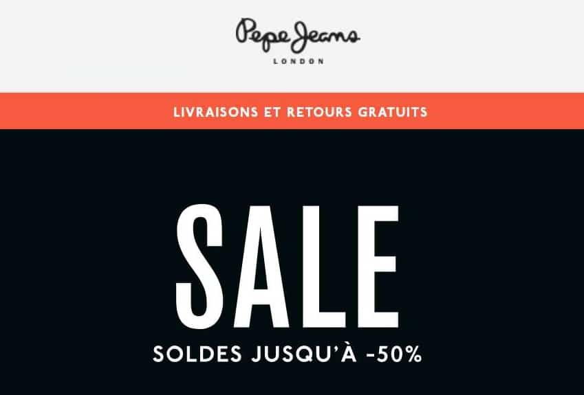 Soldes sur Pepe Jeans : jusqu’à -50% + livraison gratuite dès 30€🚚