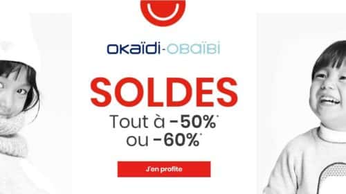 Tout à moitié prix dans les Soldes Obaïbi et Okaïdi