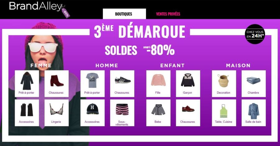 Troisième démarque des soldes Brandalley : jusqu’à -80% + 10% supplémentaires