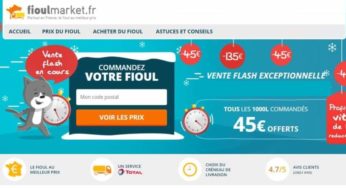 Vente Flash Fioulmarket : remise de 45€ tous les 1000 litres de fioul commandés (partout en France)