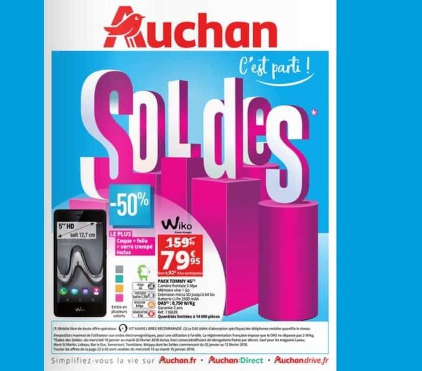 catalogue des soldes Auchan 2018