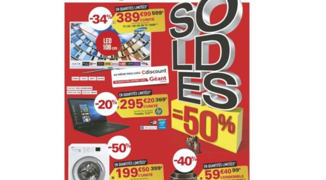 catalogue des soldes Géant Casino 2018