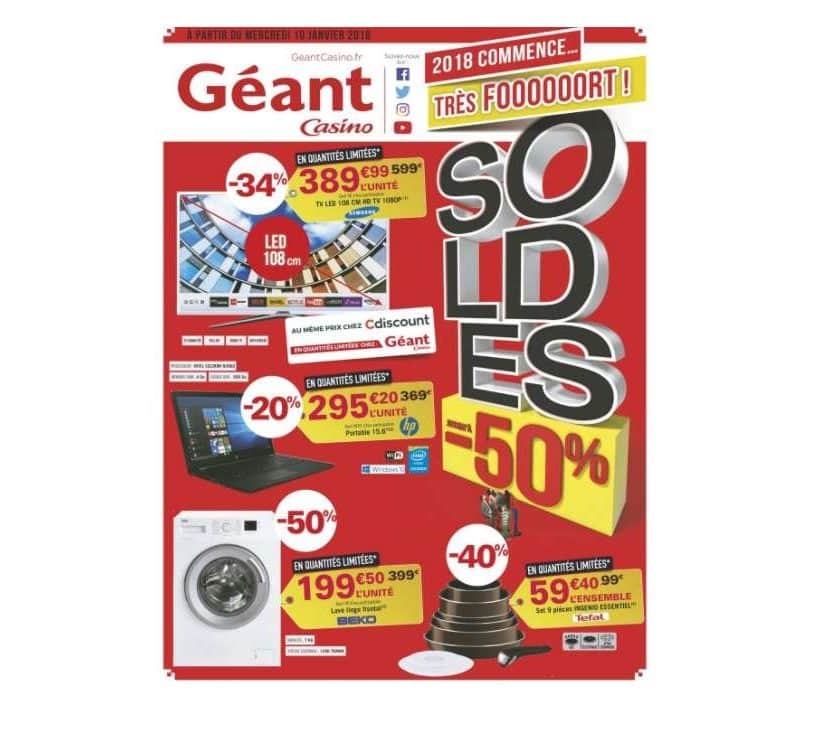 catalogue des soldes Géant Casino 2018