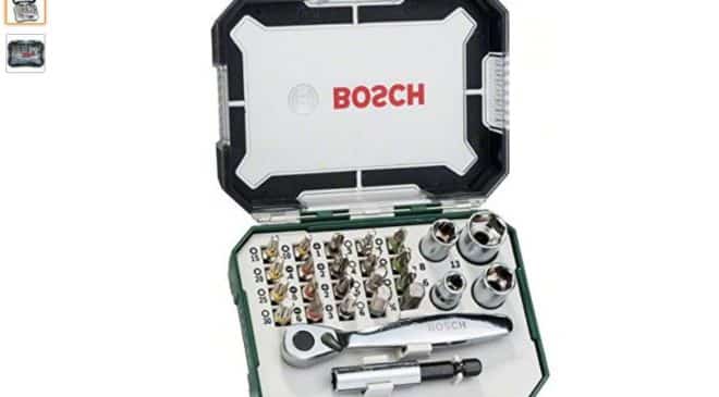 coffret clé cliquet Bosch 26 pièces pas cher