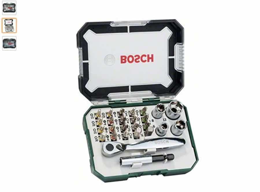 FLASH : 15,36€ le coffret clé cliquet Bosch 26 pièces