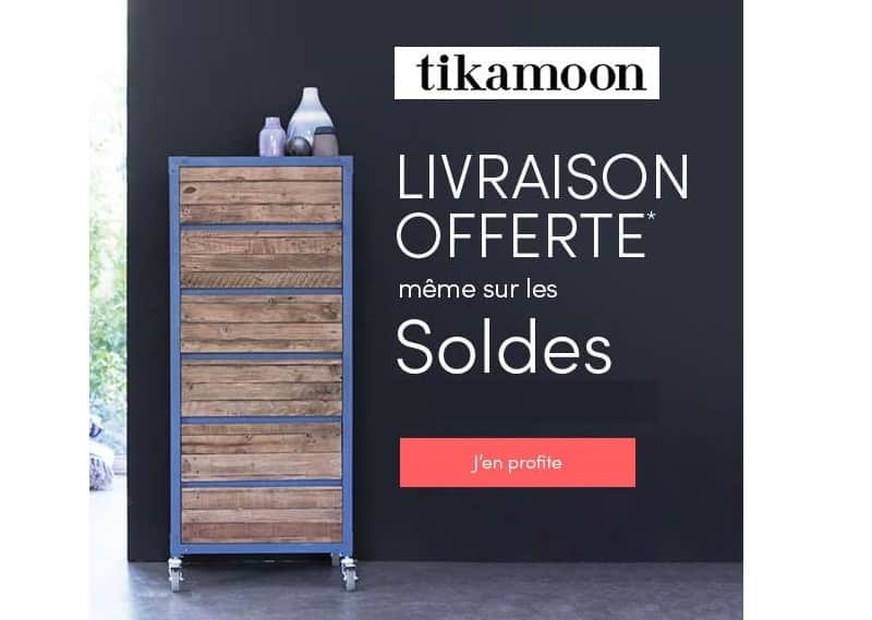 Bon plan Mobilier et Deco : livraison gratuite sur Tikamoon (même sur les soldes)