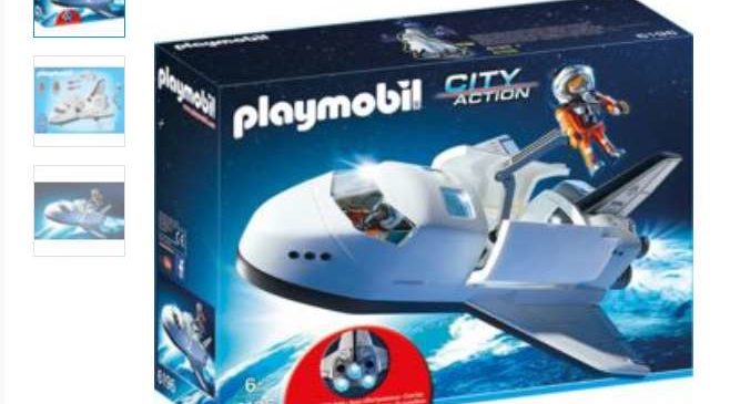 navette spatiale et spationautes Playmobil pas chere