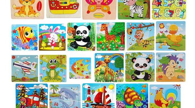 0,01€ puzzles bois pour enfant