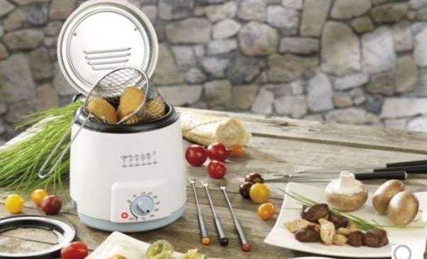 17,95 l’appareil 2 en 1 mini friteuse et service à fondue