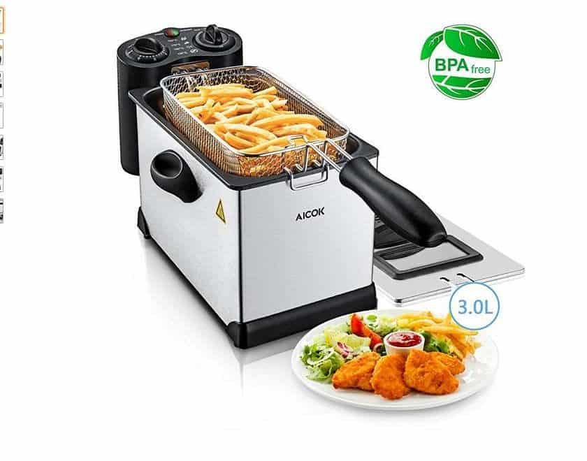 29,99€ friteuse professionnelle INOX 3L Aicok port inclus
