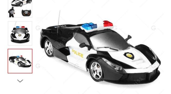 voiture télécommandée police