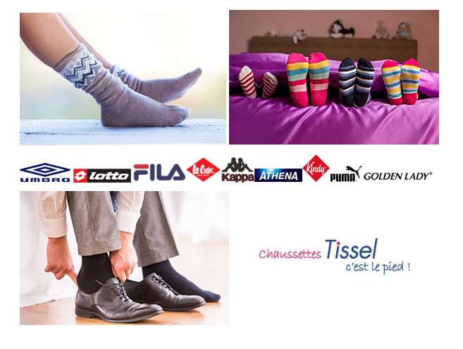 Bon plan chaussettes pas chères : à partir de 0,5€ + livraison gratuite sur Tissel (dont marques)