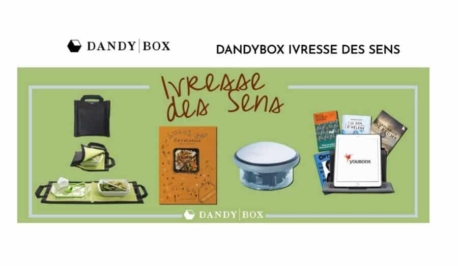 37,05€ DandyBox Ivresse des sens (bouchon Le Creuset + lunch bag + 6 mois abonnement Youboox + livre Black & Blum + 2 surprises)