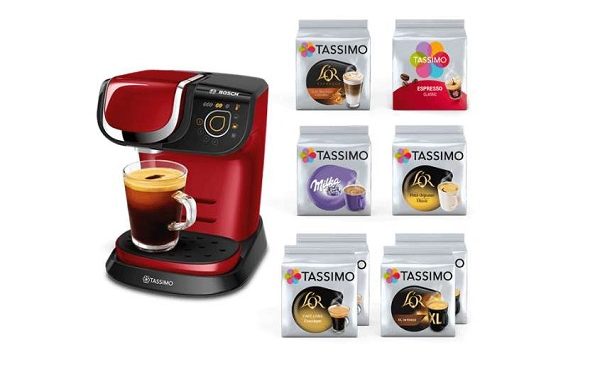 Machine MY WAY Tassimo Bosch + 8 paquets de capsules