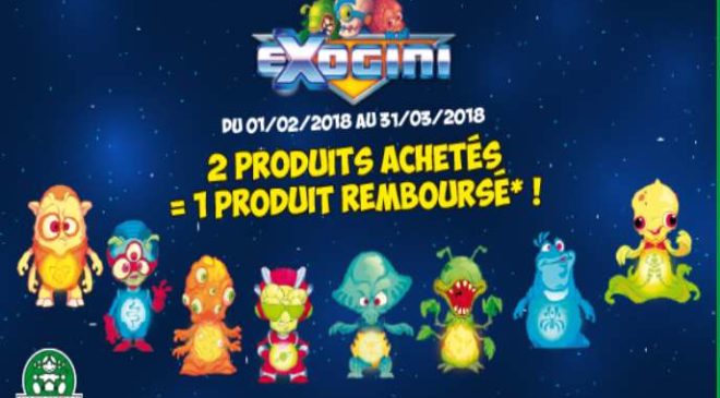 Offre de remboursement jouet Exogini