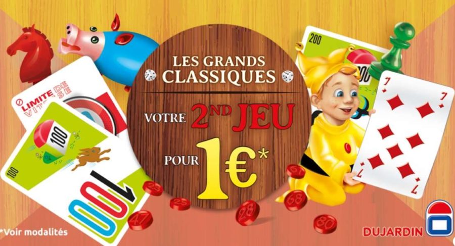 Offre de remboursement les classiques Dujardin : le second à 1€ (Mille Bornes, Cochon qui rit, coffret…)