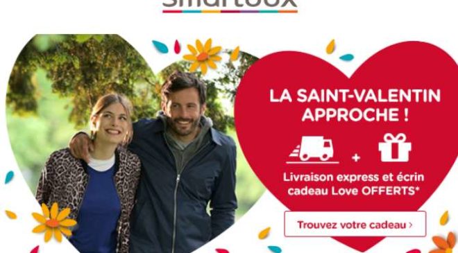 Saint Valentin SmartBox livraison express gratuite et écrin cadeau Love offert