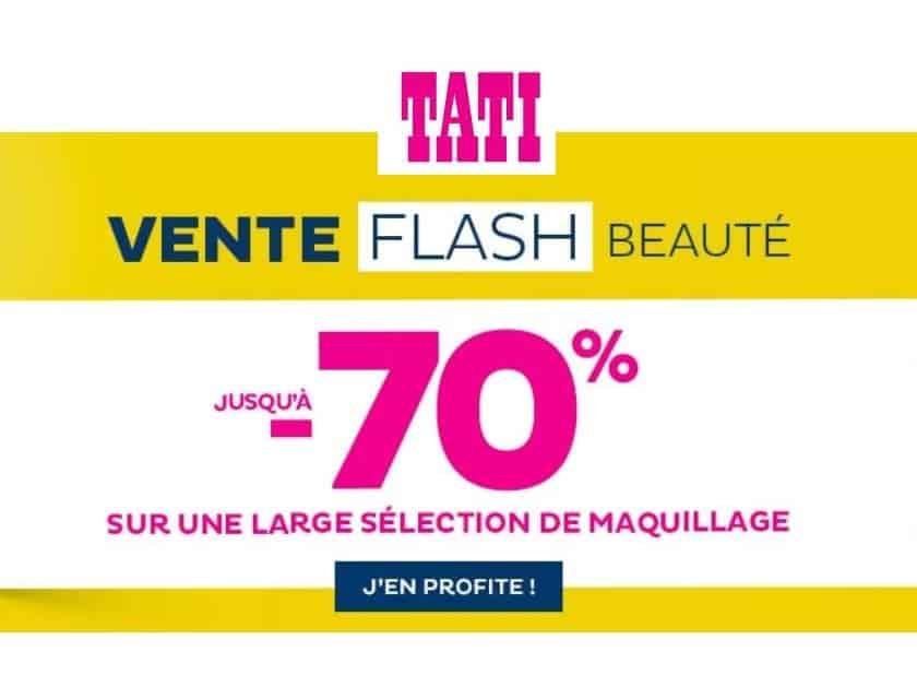 Vente flash beauté Tati