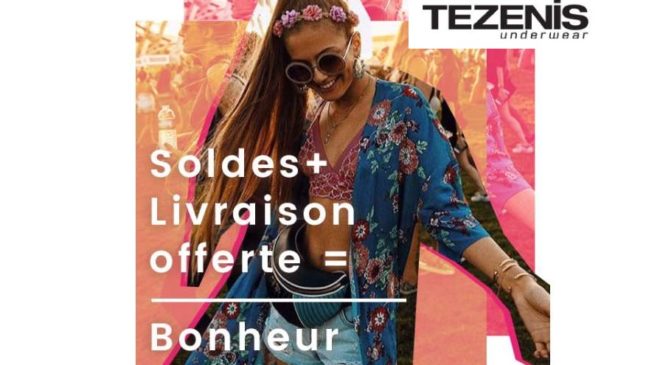 livraison gratuite sans minimum sur Tezenis