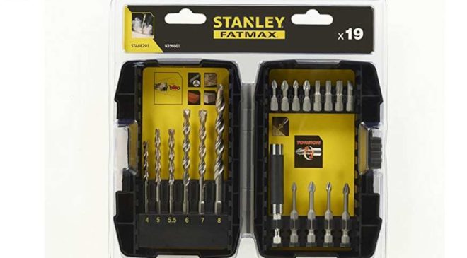 remise sur les accessoires de perçages Stanley