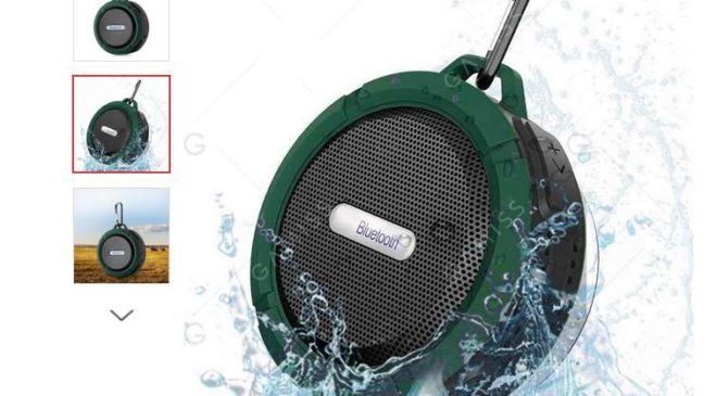 seulement 3.64€ enceinte Bluetooth Waterproof Army