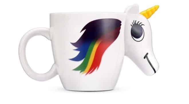 tasse Licorne magique arc en ciel pas chère change de couleur