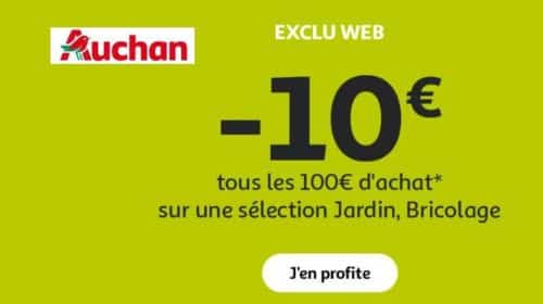 10€ de remise sur les articles jardin Auchan