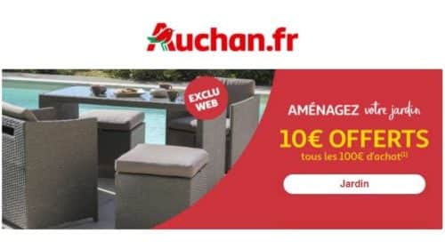 10€ de remise sur les articles jardin Auchan tous les 100€