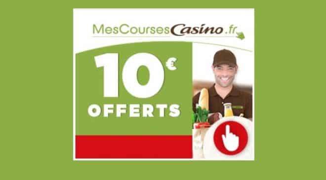 -10€ dès 60 € d'achat sur Mes Courses Casino