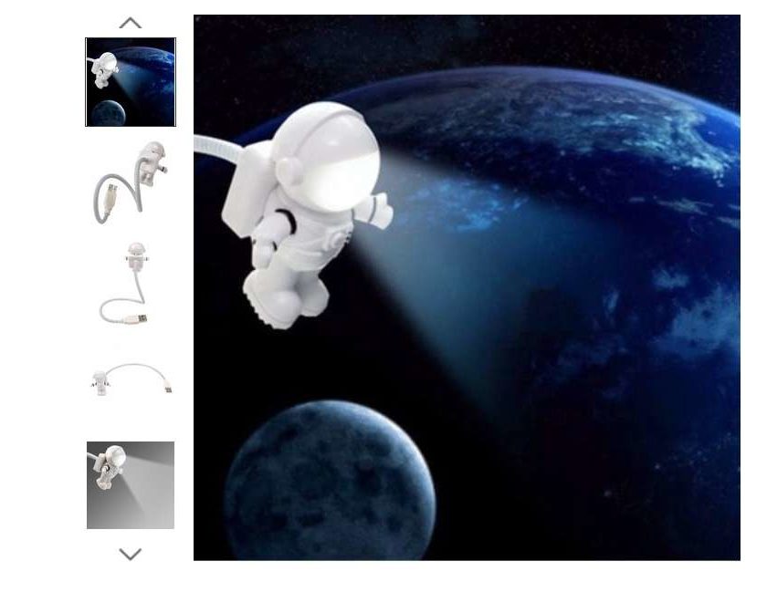 1,63€ la lampe Astronaute USB flexible