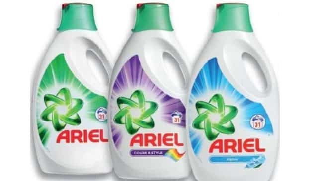 40% de remise sur les lessives liquides Ariel