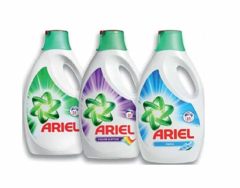 40% de remise sur les lessives liquides Ariel