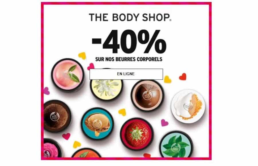 40% de remise sur tous les beurres The Body Shop (aujourd’hui seulement)