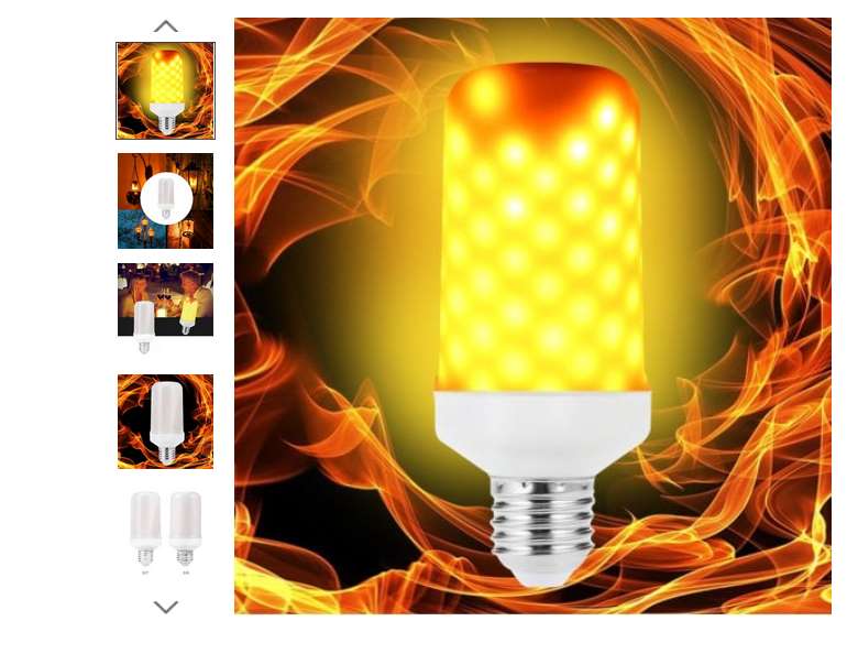 4,21€ ampoule LED avec effet flamme (3 modes d’éclairage) livraison gratuite