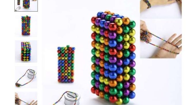 8,19€ les 216 billes colorées magnétiques (antistress) livraison gratuite