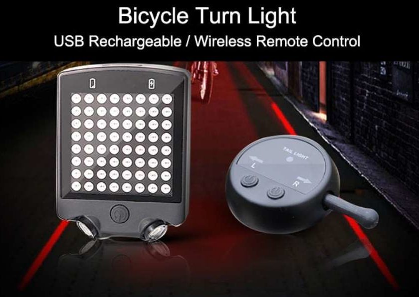 8,45€ le clignotant sans fils rechargeable de vélo
