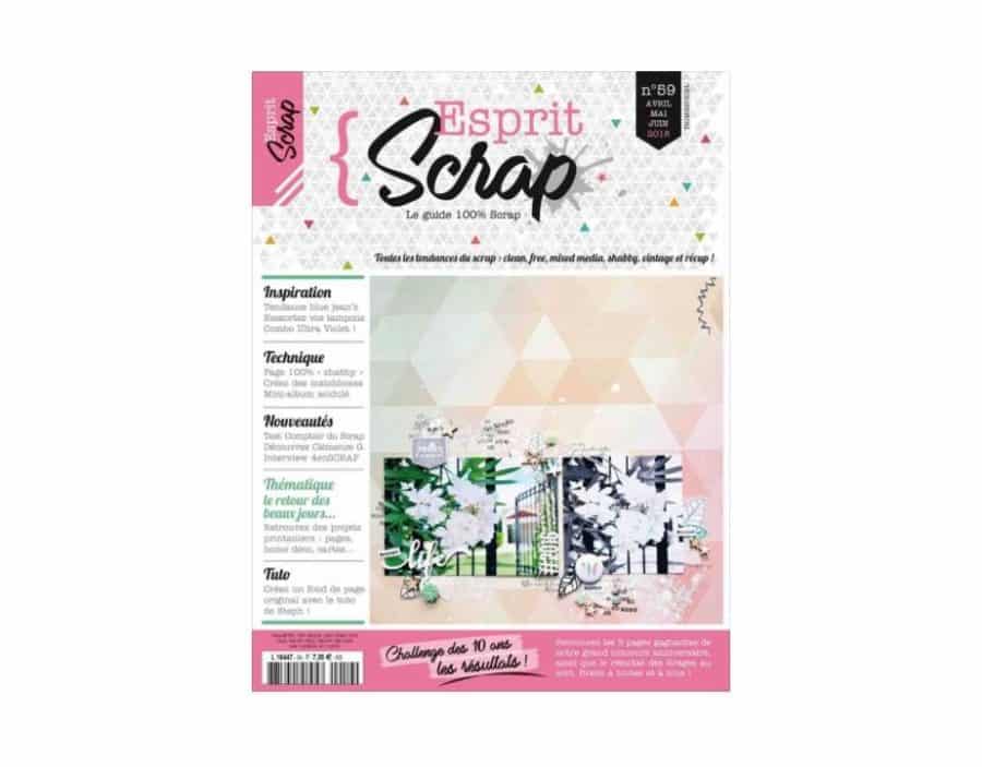 Abonnement magazine Esprit Scrap pas cher 12€ au lieu de 31€ (Trimestriel 4 N°)