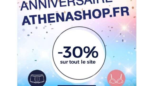 Anniversaire Athéna -30% sur tout le site