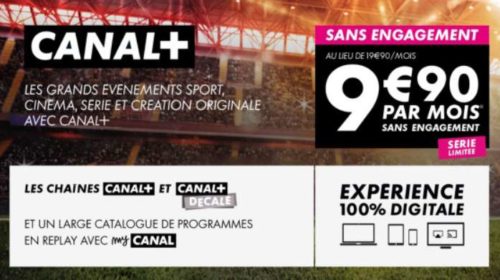 Canal Plus sans engagement en vente privée