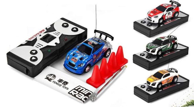 Canette avec mini voiture télécommandée à seulement 4,09€