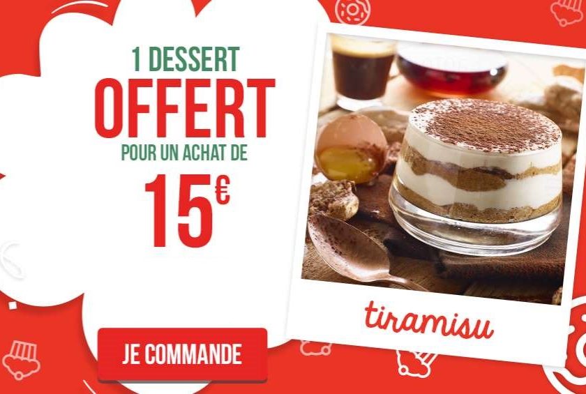Code promo Pizza Pai à emporter 1 dessert offert